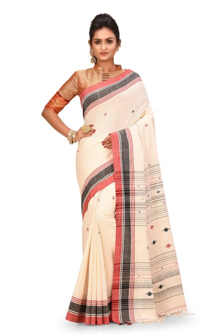Bhujodi Handspun Cotton Saree-Kiramam