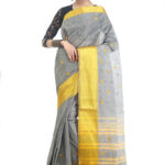 Dhaniakhali Cotton Saree-San-Flou