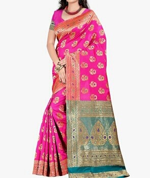 S-00001-Deep pink banarasi